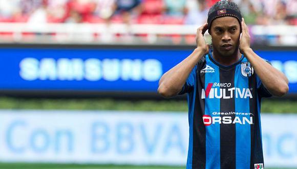 Problemas estomacales impidieron a Ronaldinho jugar en México