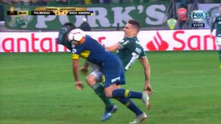 Boca Juniors vs. Palmeiras: mira la terrible patada que recibió Pablo Pérez en la cabeza | VIDEO