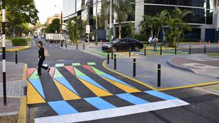 Art Lima 2018: el color llegó a los cruces peatonales de San Isidro