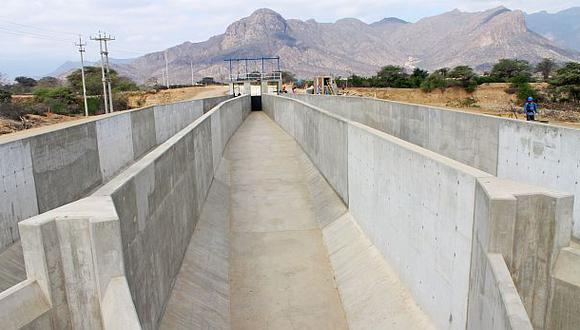 El proyecto de irrigaci&oacute;n Olmos-Tinajones comenz&oacute; a operar en noviembre del 2014. (Foto: Archivo El Comercio)