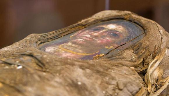 La momia tiene la imagen de una niña sobre el rostro. (Foto: Northwestern University)