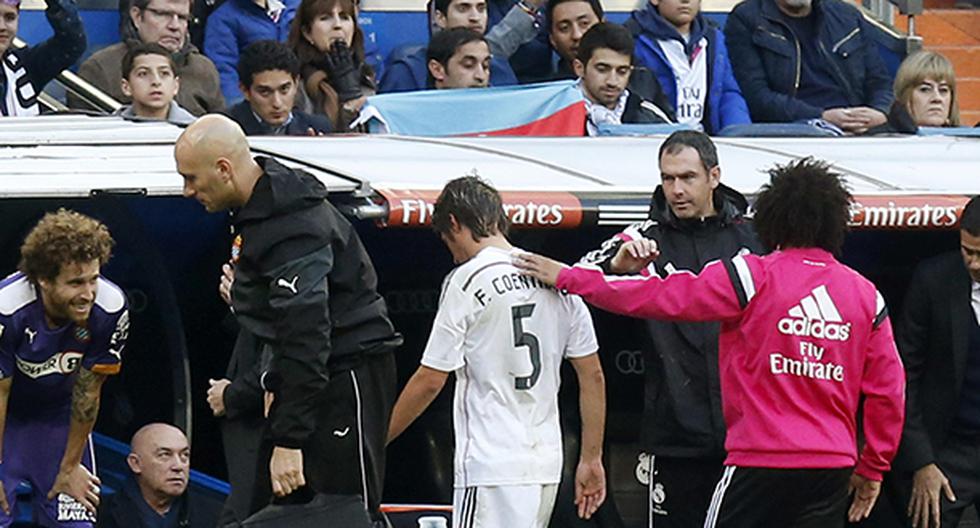 Coentrao fue expulsado ante el Espanyol. (Foto: EFE)