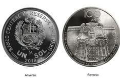 Esta es la nueva moneda de S/1 alusiva al centenario de Bellas Artes  