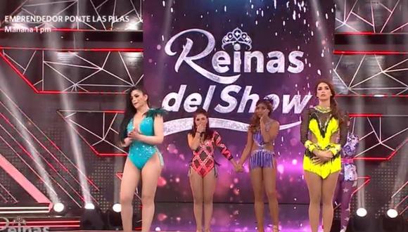 Leslie Moscoso y Korina Rivadeneira fueron enviadas a sentencia en la séptima gala de "Reinas del Show". (Foto: Captura América TV)