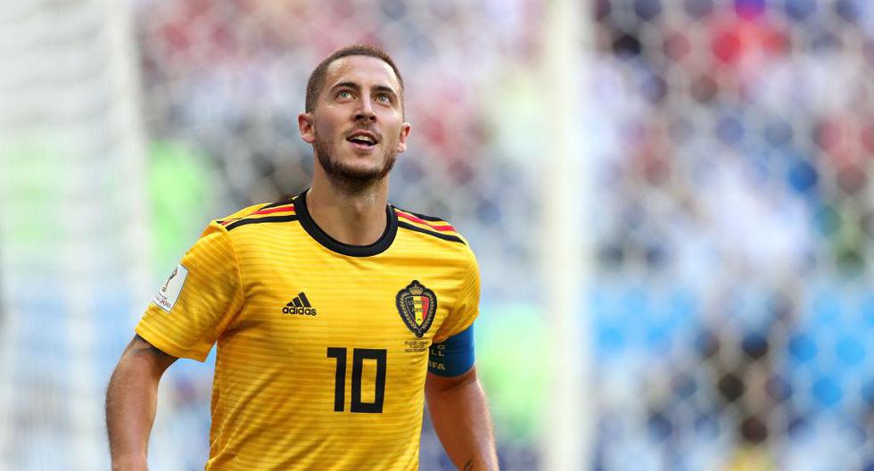 Eden Hazard fue elegido _\"Best Player\"_ del partido entre Bélgica e Inglaterra. | Foto: Getty