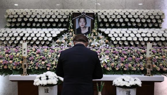 El hospital de Santa María, en Corea del Sur, fue el lugar de velorio de Goo-Hara, hallada sin vida el 24 de noviembre en su casa. (Foto: AFP)