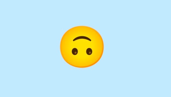 ¿Te han enviado el emoji de la cara 'al revés' o 'de cabeza' en WhatsApp? Aquí te decimos qué significa. (Foto: Emojipedia)