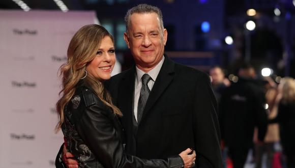 Tom Hanks y Rita Wilson están de vuelta en Los Ángeles tras pasar dos semanas en aislamiento en Australia. (Foto: AFP)