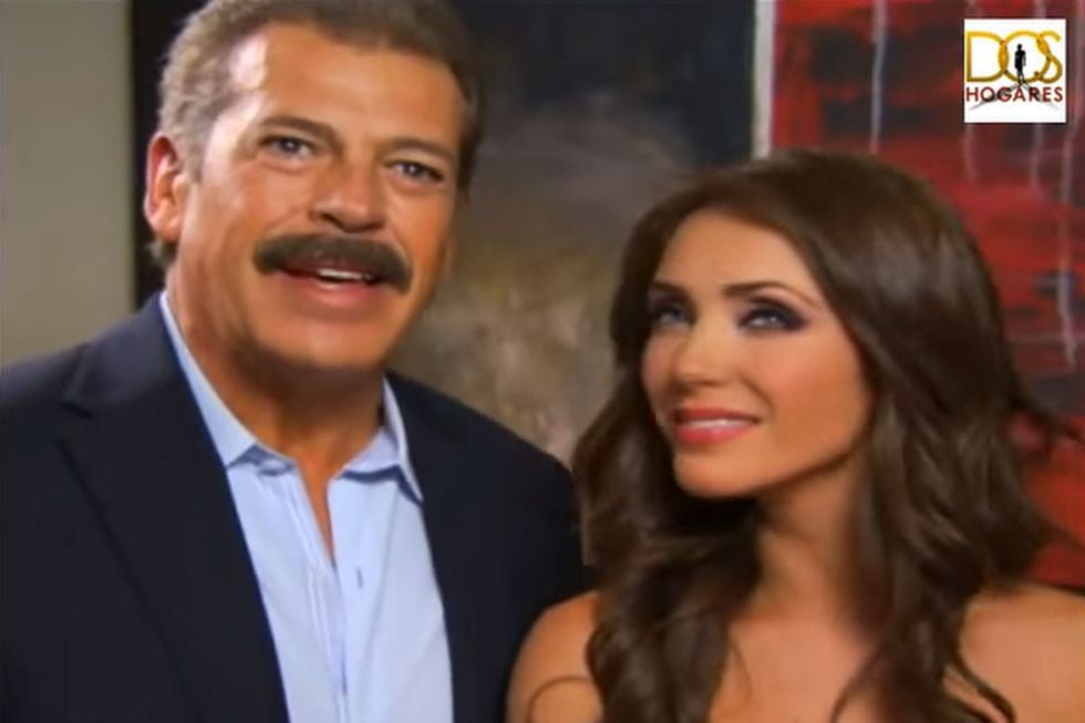 Anahí y Sergio Goyri en “Dos hogares” (Foto: Televisa)