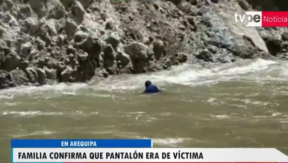 Familia de joven desaparecido confirma que pantalón era de la víctima | Foto: TV Perú Noticias