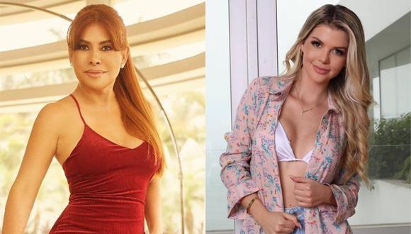 Magaly Medina se burla de Brunella Horna: “Ella esperaba anillo, pero le dieron flores”. (Foto: @magalymedinav/@brunehorna)