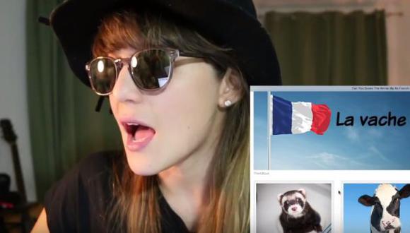 YouTube: Silvia Nuñez del Arco "enseña" a hablar francés