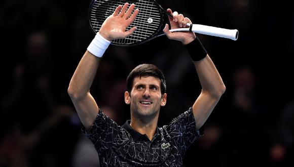 Djokovic venció en dos sets a  Cilic y avanzó a semifinales del Masters de Londres | VIDEO. (Foto: AFP)