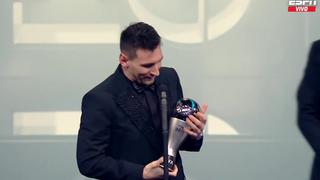 Palabras de ganador: Lionel Messi brinda un conmovedor discurso tras coronarse con el Premio The Best