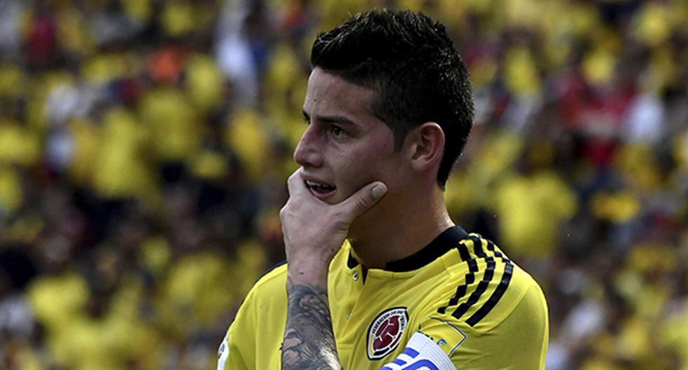James Rodríguez demostró que el ambiente dentro de la Selección Colombia está muy encendido en la previa del partido ante Ecuador por las Eliminatorias Rusia 2018. (Foto: Getty Images)
