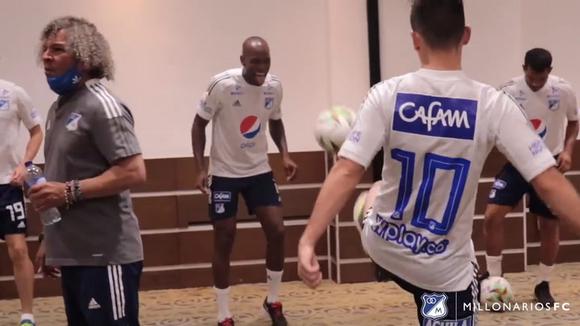 Trabajos de Millonarios con miras al duelo ante Junior. (Video: Millonarios)