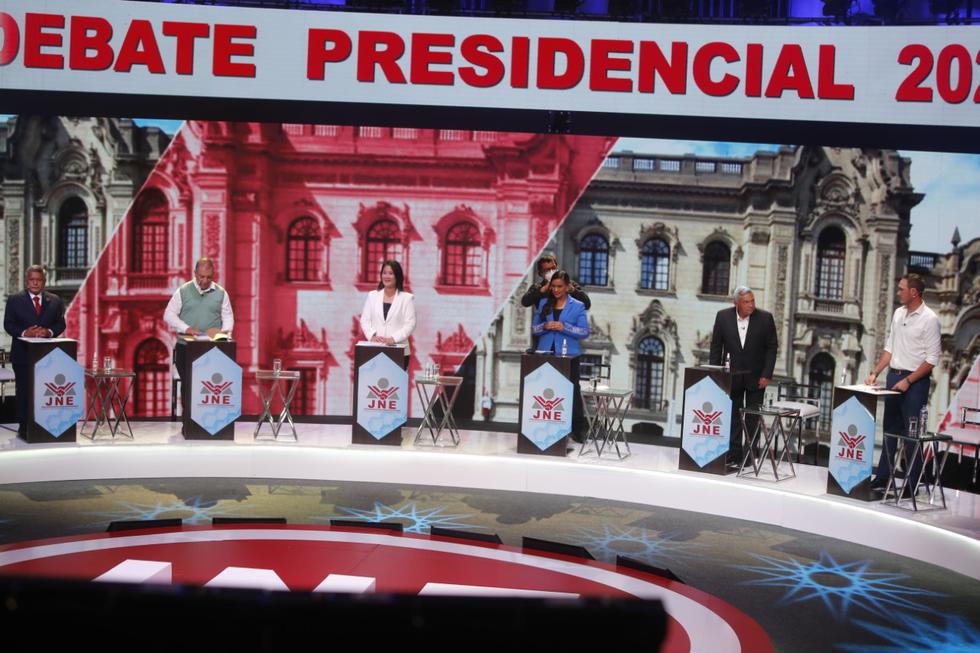 Debate presidencial organizado el 29 de marzo de 2021.