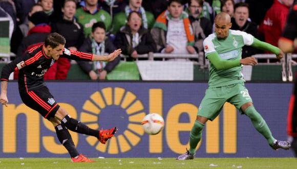 Con Pizarro 76', Bremen cayó 3-1 ante Hamburgo en Bundesliga