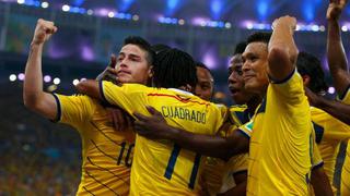 Colombia ganó 2-0 y está en cuartos de final por primera vez