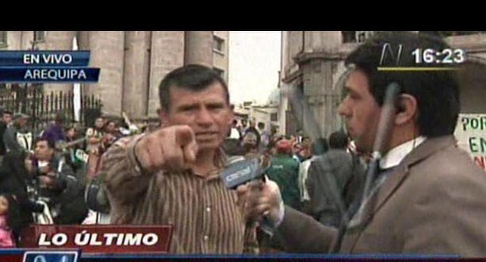 Arequipeños no están conformes con anuncio de Humala. (Foto: Captura)
