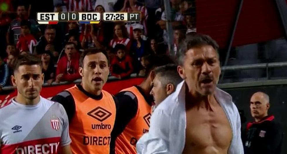 El entrenador de Estudiantes de La Plata estalló tras ser expulsado este sábado en el partido ante Boca Juniors. (Video: YouTube)