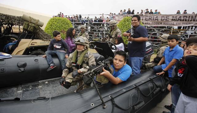 Exhibición y ejercicios militares en El Pentagonito (Hugo Pérez / El Comercio)