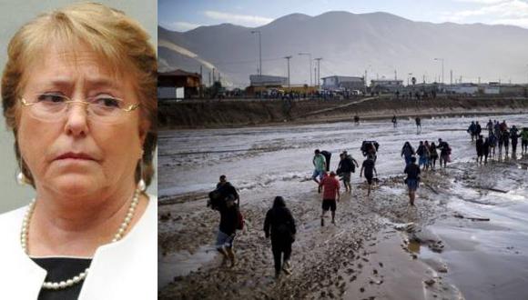 Bachelet: "El panorama en el norte de Chile es desolador"