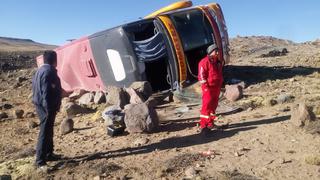 Apurímac: despiste y volcadura de bus deja más de 30 heridos