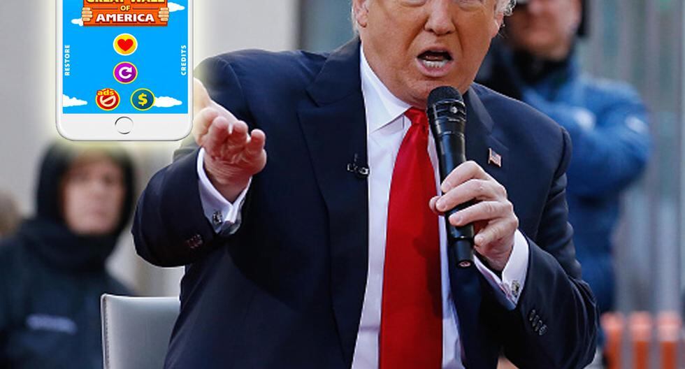 Donald Trump es el protagonista de un hilarante juego que tiene como objetivo construir un enorme muro en la frontera con México. ¿Te animas a ayudarlo? (Foto: Getty Images / peru.com)