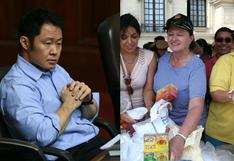 Nancy Lange y Kenji Fujimori juntos en esta foto durante donación