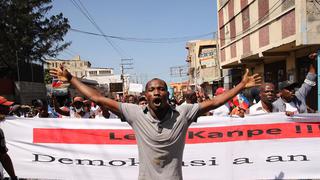 Protestas en Haití: al menos un muerto y un herido de bala en manifestación multitudinaria contra Jovenel Moise | FOTOS
