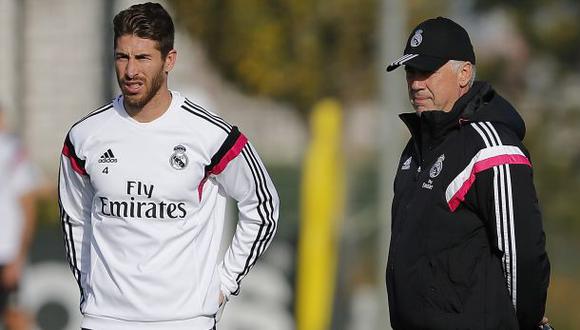 Sergio Ramos elogió a Carlo Ancelotti: "Tiene nuestro respeto"