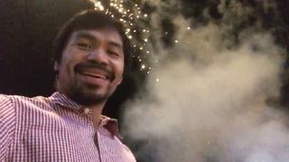 Manny Pacquiao celebró en Facebook la llegada del Año Nuevo