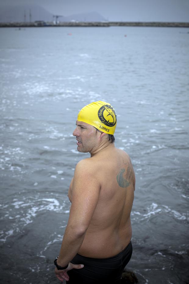 Gustavo Lores es nadador de aguas abiertas 
Foto: Julio Reaño/ @photo.gec