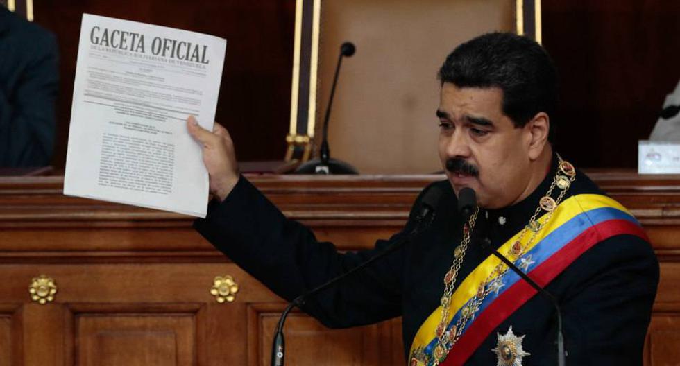 El presidente de Venezuela, Nicolás Maduro, presentó un proyecto de Ley tras las manifestaciones antigubernamentales que se dan desde abril. (Foto: EFE)