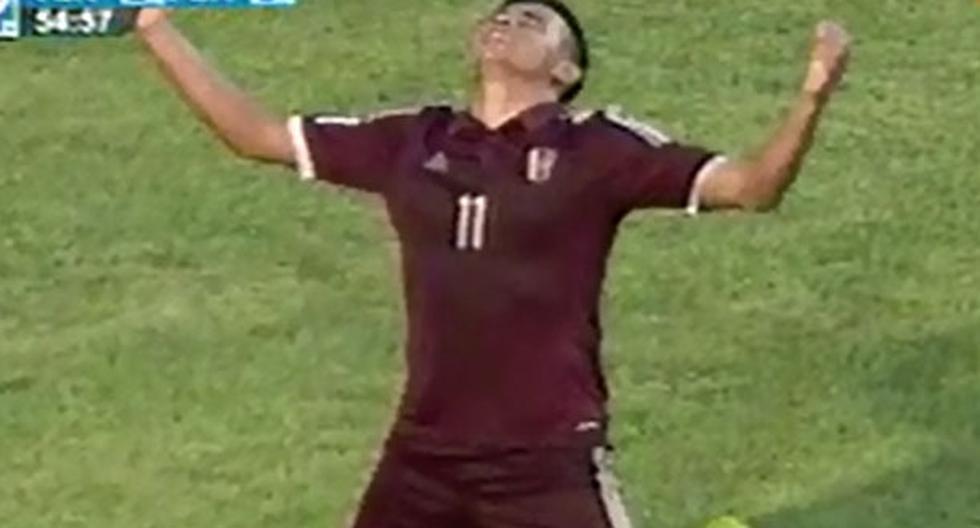 Venezuela anotó el segundo gol del encuentro, (Foto: Captura)