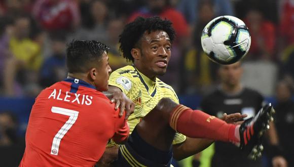 Colombia vs. Chile: Juan Guillermo Cuadrado y Alexis Sánchez apuntan a estar desde la partida en el compromiso. (AFP)