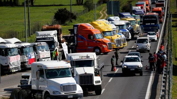In the face of escalating violence, truckers have protested blocking roads several times in recent years.  (Getty Images).