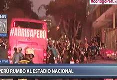Selección Peruana genera histeria al salir de su hotel rumbo al estadio Nacional