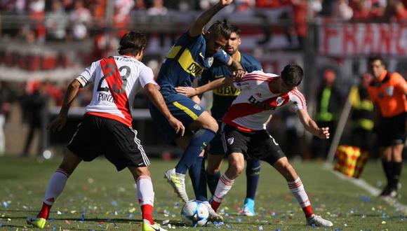 Boca Juniors consiguió una victoria destacada ante River Plate en el estadio Bicentenario de San Juan. El gol de los xeneizes fue convertido por Junior Benítez. (Foto: @BocaJrsOficial)