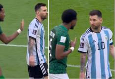 Provocador gesto: jugador saudí se burló de Lionel Messi por la remontada ante Argentina | VIDEO