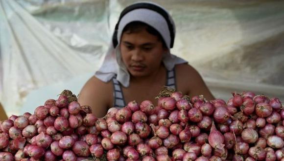 El kilo de cebollas alcanzó los US$11 en Filipinas. (Getty Images).