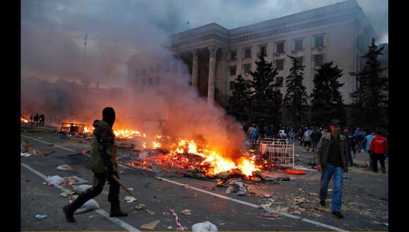 Ucrania: Mueren 35 en medio de enfrentamientos en Odessa