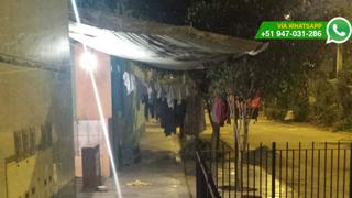 WhatsApp: vecino de Comas usa la vereda para tender su ropa