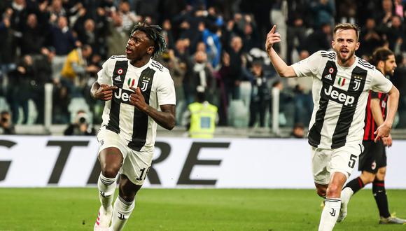 Juventus venció 2-1 al Milan en Turín por la Serie A. (Foto: AFP)