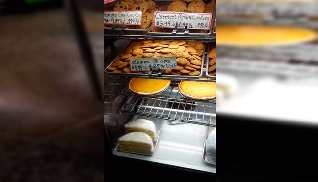 Un roedor apareció en las vitrinas de una pastelería reconocida en Baltimore. El video se hizo viral en Facebook. (Foto: Facebook/captura)
