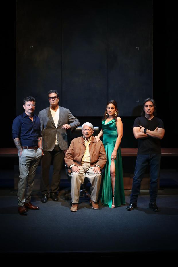 Óscar López Arias, Ernesto González, Roberto Moll, Jackie Vásquez and Jorge Céspedes, protagonists of "7 years".  (Photo: Jorge Cerdán)