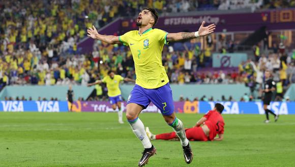 Gol de Paquetá para el 4-0 de Brasil vs. Corea del Sur. (Foto: Agencias)