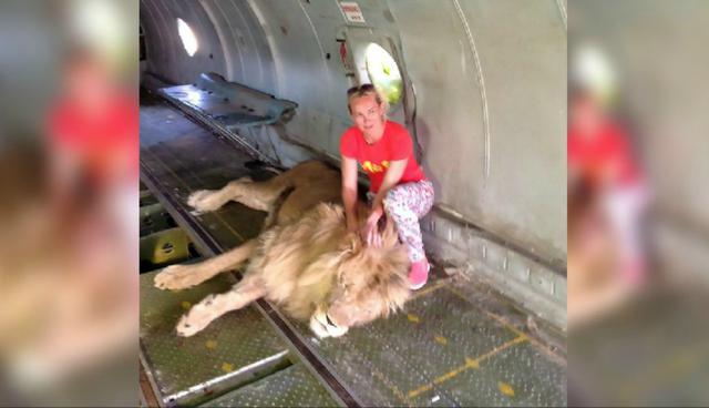 Olga Solomina, de 46 años, se encontraba en el parque safari Taygan en Crimea, Ucrania, cuando el animal la arrastró tomándola por uno de sus brazos. (Foto: CEN)