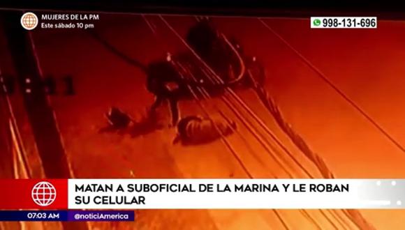 Matan a suboficial de la marina en Puente Piedra. (Foto: América Noticias)